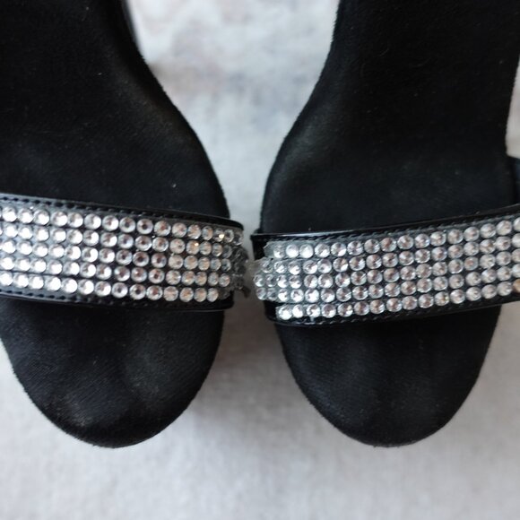 Black Rhinestone Stripper Shoe - Picture 13 of 14